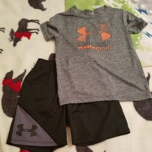Boys Under Armour Short Set! Size 4T